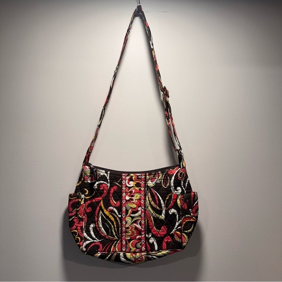 Vera Bradley On The Go Puccini Crossbody Bag Side Pockets Cotton Lightweight EUC - Picture 5 of 13